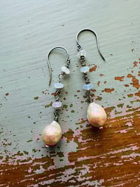 Image 16 of baroque pearl and opal earrings