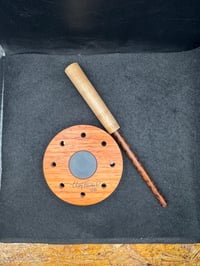 Image 2 of Paduak Black slate double sider/ 2 piece Maple Snakewood striker 