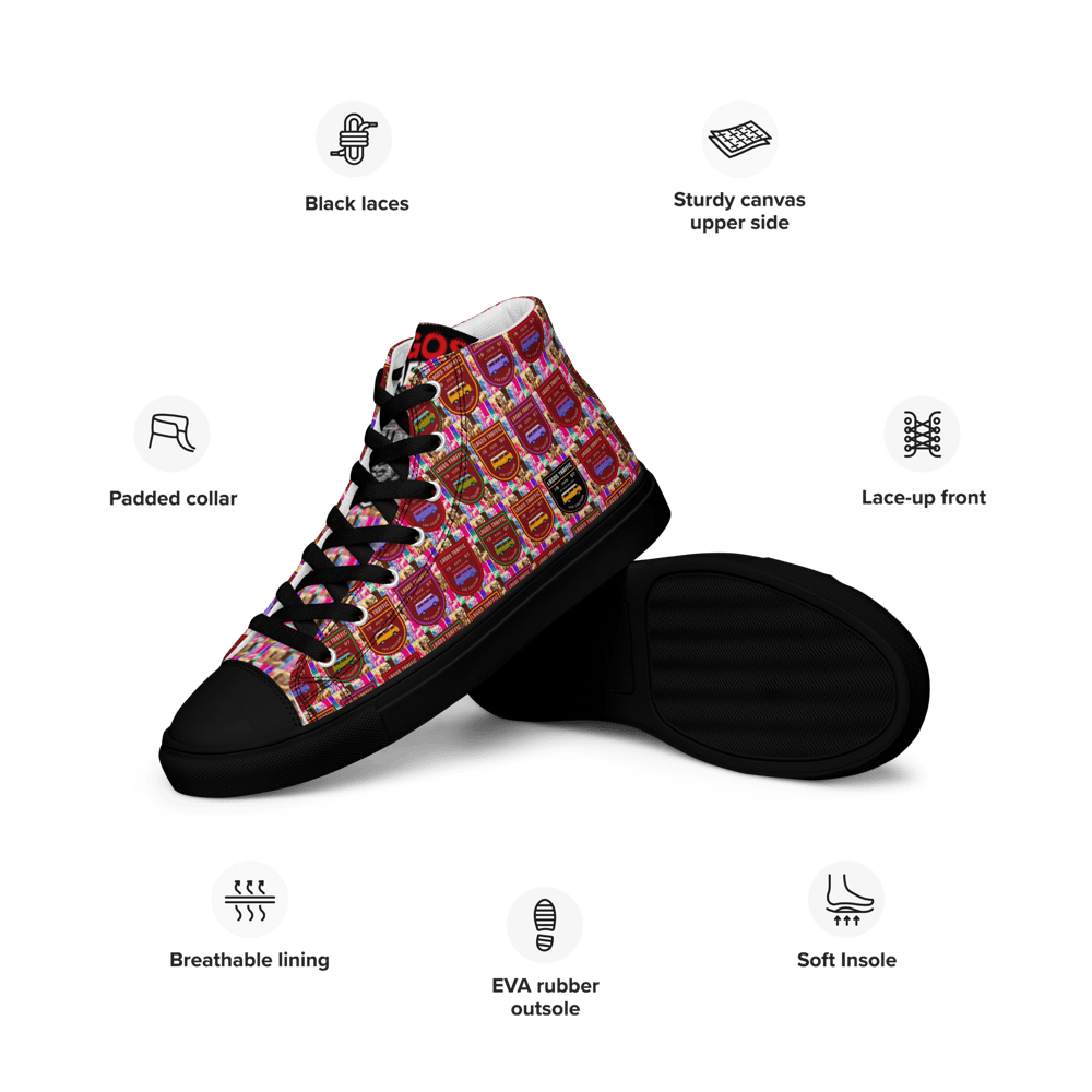 LASGIDI ELITE - WOMEN'S HIGH TOP CANVAS (RUBY MOSAIC)