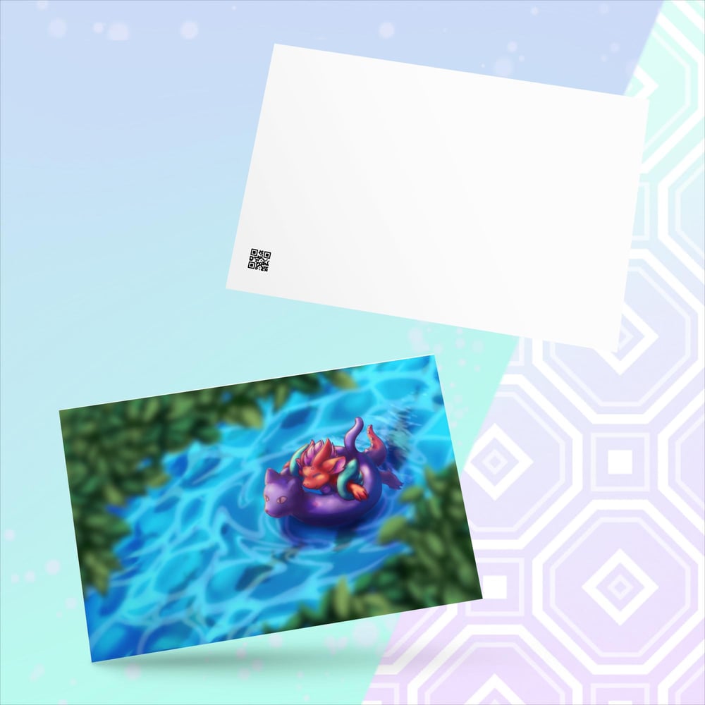 Image of Floatie Postcard- Blank