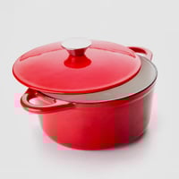 Image 4 of Cocotte Redonda Roja