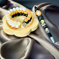 Image 1 of Saints Pen and Beaded Wrap Bracelet Set