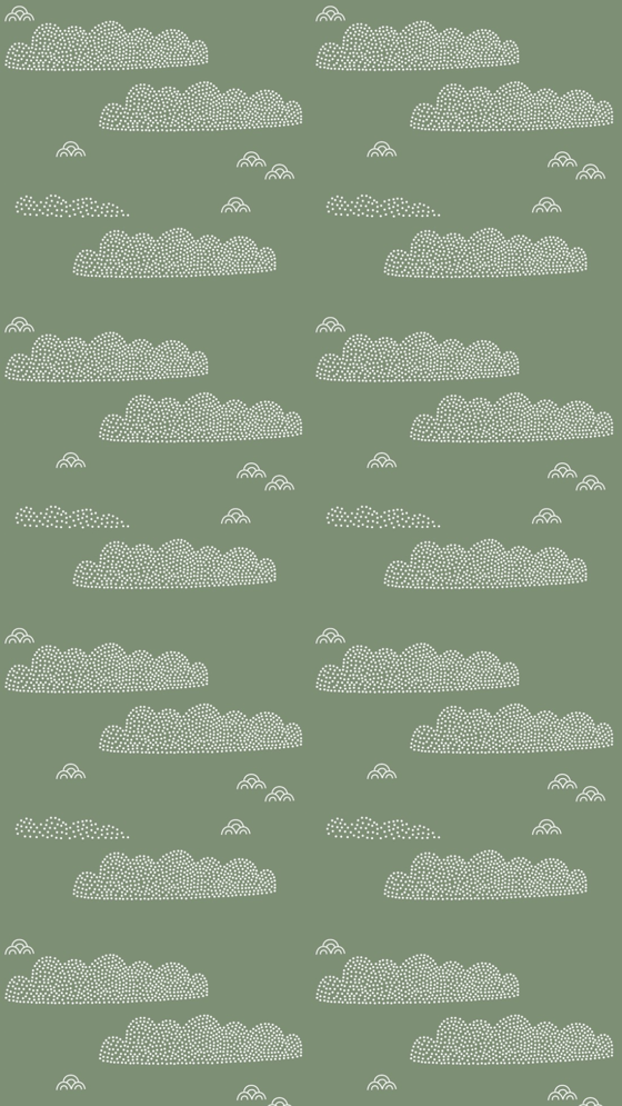 Image of Nuages - Tissu En Coton Biologique