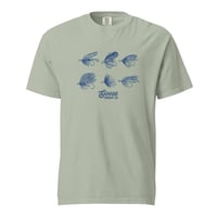 Image 5 of Goose Creek Co Retro Trout Fly Collage - Unisex garment-dyed heavyweight t-shirt