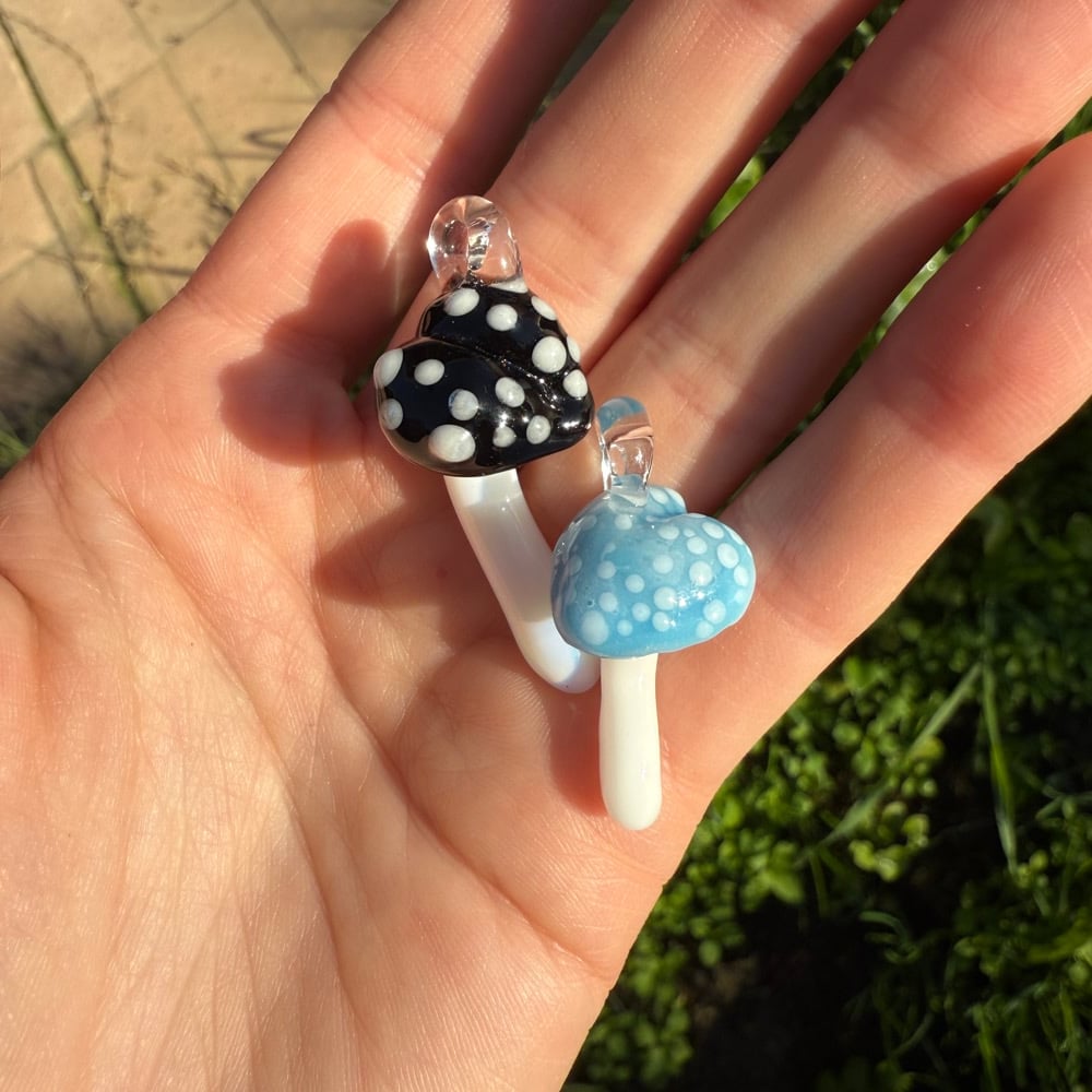 Image of Heart Mushroom Pendants 