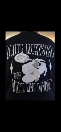 Image 4 of WL  White Line Dancing Black Tee  sizes : Small thru 5X 