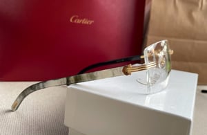 Image of AUTHENTIC CARTIER CT0286O 003 - [MIXED HORN] CUSTOM LENS 009