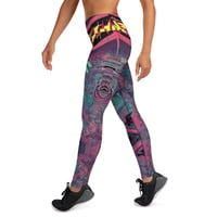 Image 3 of Metal Girl - All Over Print Yoga Leggings