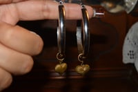 Image 1 of corazóncito hoops