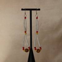 Image 1 of 2 tier Dentalium dangles (fire)