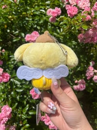Image 2 of pompompurin angel keychain