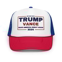 Image 1 of Trump Vance 24 Official Foam trucker hat PatriotsCo copy