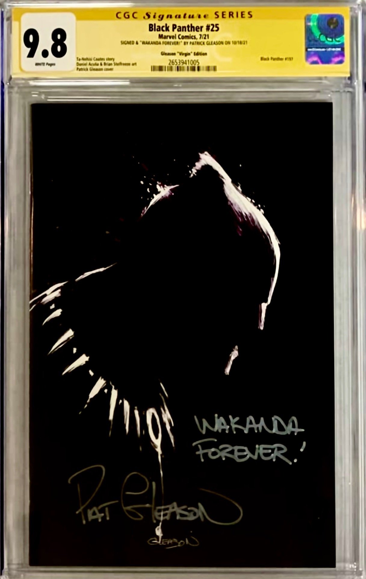 Image of QUOTED! BLACK PANTHER #25 CGC SS 9.8 (WAKANDA FOREVER!)