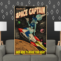 Starry Rocket Poster