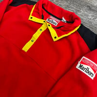 Image 3 of VTG 90s Marlboro Fleece Pullover Sz XL
