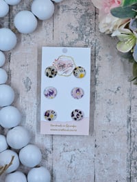Leopard and Daisy Stud Pack