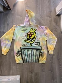 Image 3 of 1/1 Airbrush Hoodie on a 2XL Dyed Hoodie