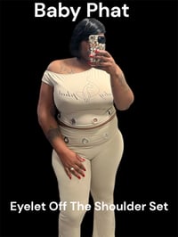 Baby Phat Eyelet Off The Shoulder Set
