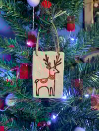 Image 3 of Reindeer with snowflakes Tile