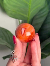 Image 1 of BANDED CARNELIAN SPHERE -MADAGASCAR- E