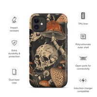 Image 3 of Goblincore Skull and Mushroom Grunge/Punk Tough Case for iPhone®