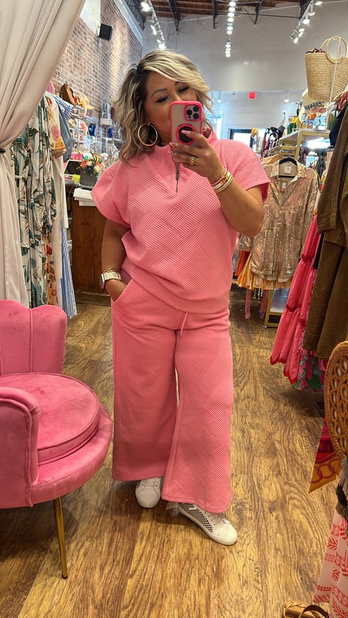 Image of Pink Zip Top Set