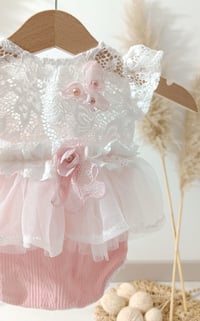 Image 2 of Newborn Body Dress – Rose Pink Photo Prop