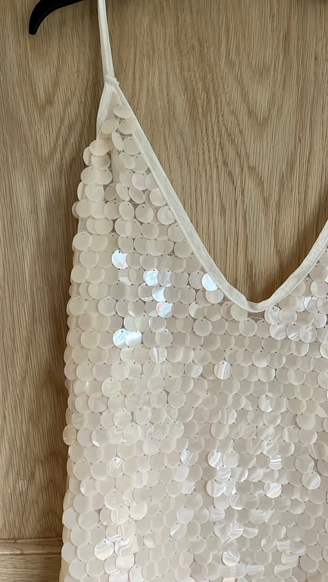 Heavily embellished Disc sequin dress