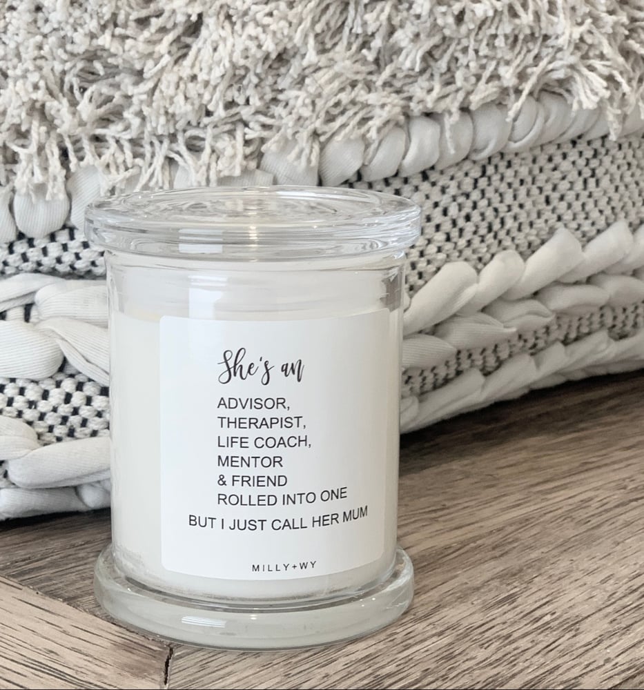 Image of Mum Quote Medium Soy Candle