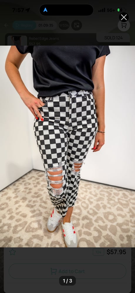 Image of Checkered Denim 