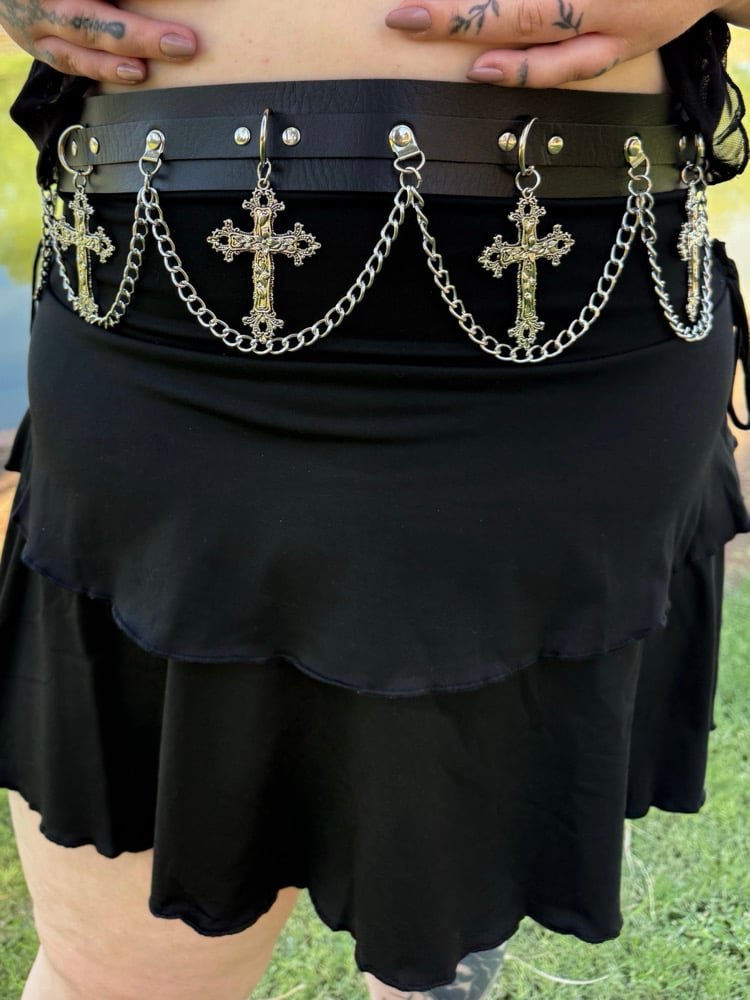 Image of Plus Size Cross Chain Belt