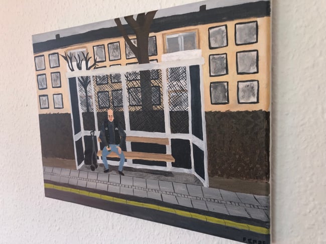 Per venter på bussen 