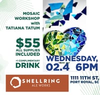 Mosaic Workshop at Shellring Aleworks
