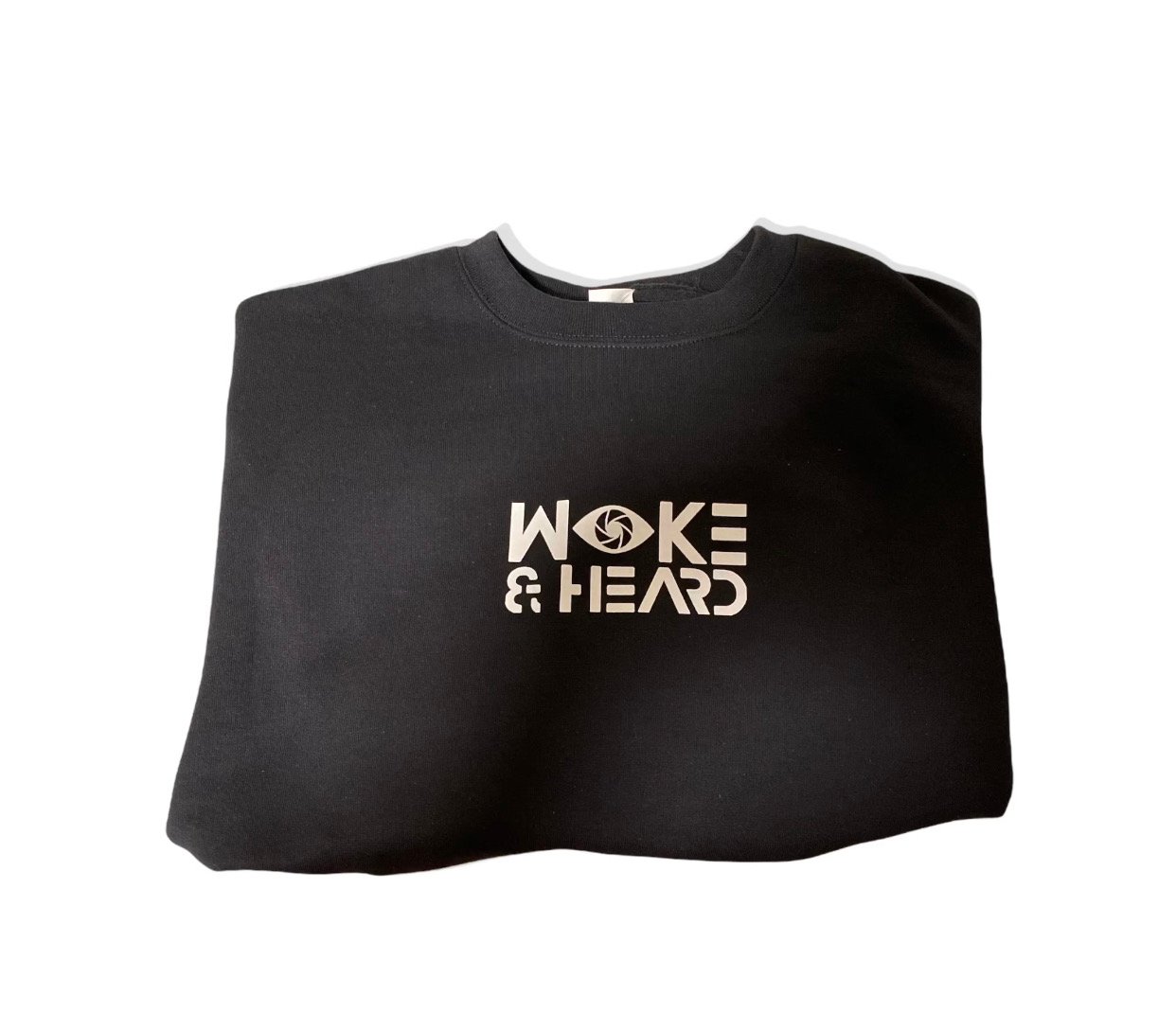 Image of Woke & Heard Crewneck (Black)