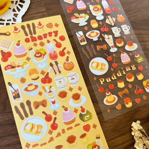 Image of 'Pudding' Sticker Sheet