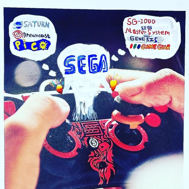 Ghost’s of Sega’s Past-Original Painting 