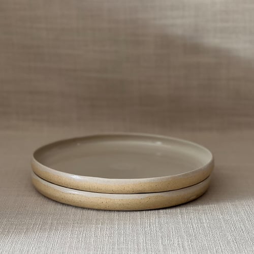 Image of EARTHY ORANGE CURVED DINNER PLATE