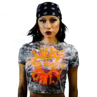 Image 1 of “LOVERS NEVER DIE” CAMO CROP