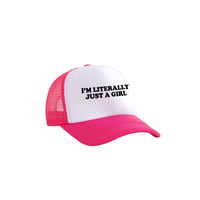 Image 2 of WOMENS WHITE/PINK SLOGAN CAP