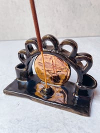 Image 2 of Golden Pentacle Incense Burner