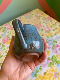 Image 3 of blue speckled teacup