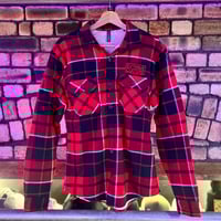 Image 1 of Extreme Culture® - (SMALL) Fleeced Flannel Red