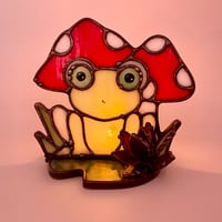 Image 4 of Frog & Mushrooms Candle Holder 
