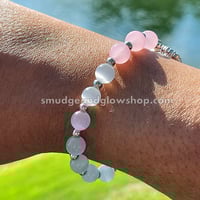 Image 3 of Rose Quartz & Moonstone Bracelet  (Just 3 left!)