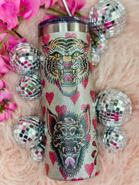 Image 3 of Animal Heads Glitter Tumbler