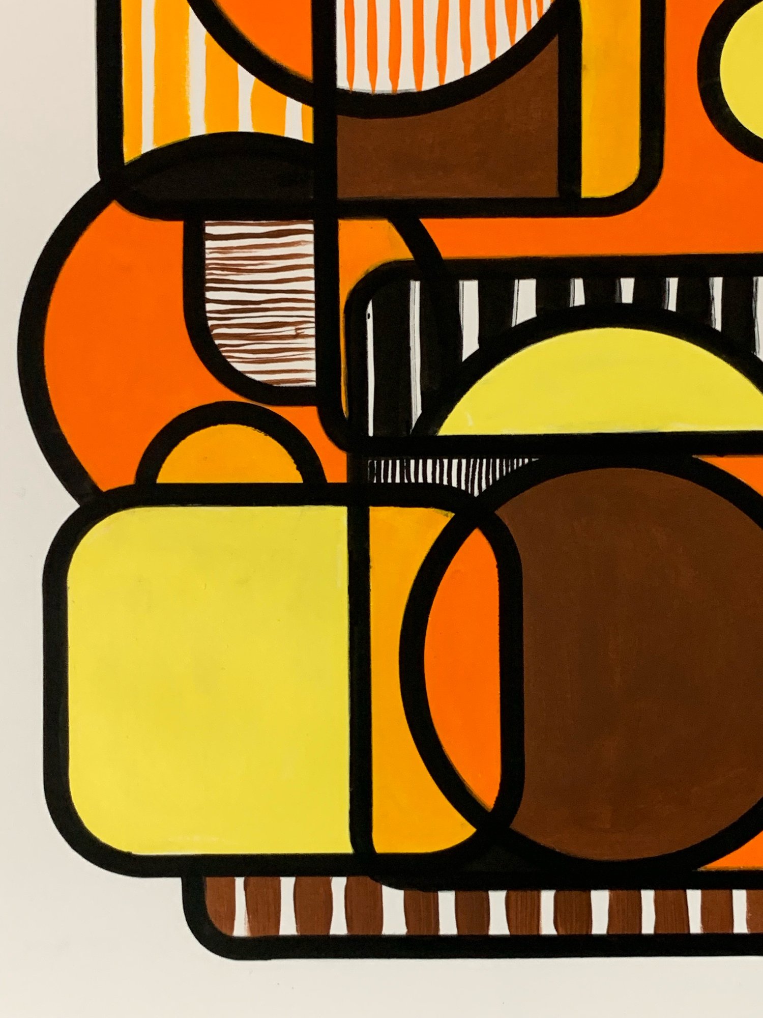 Image of 'Tropic' A3 Acrylic Painting on Cotton Paper