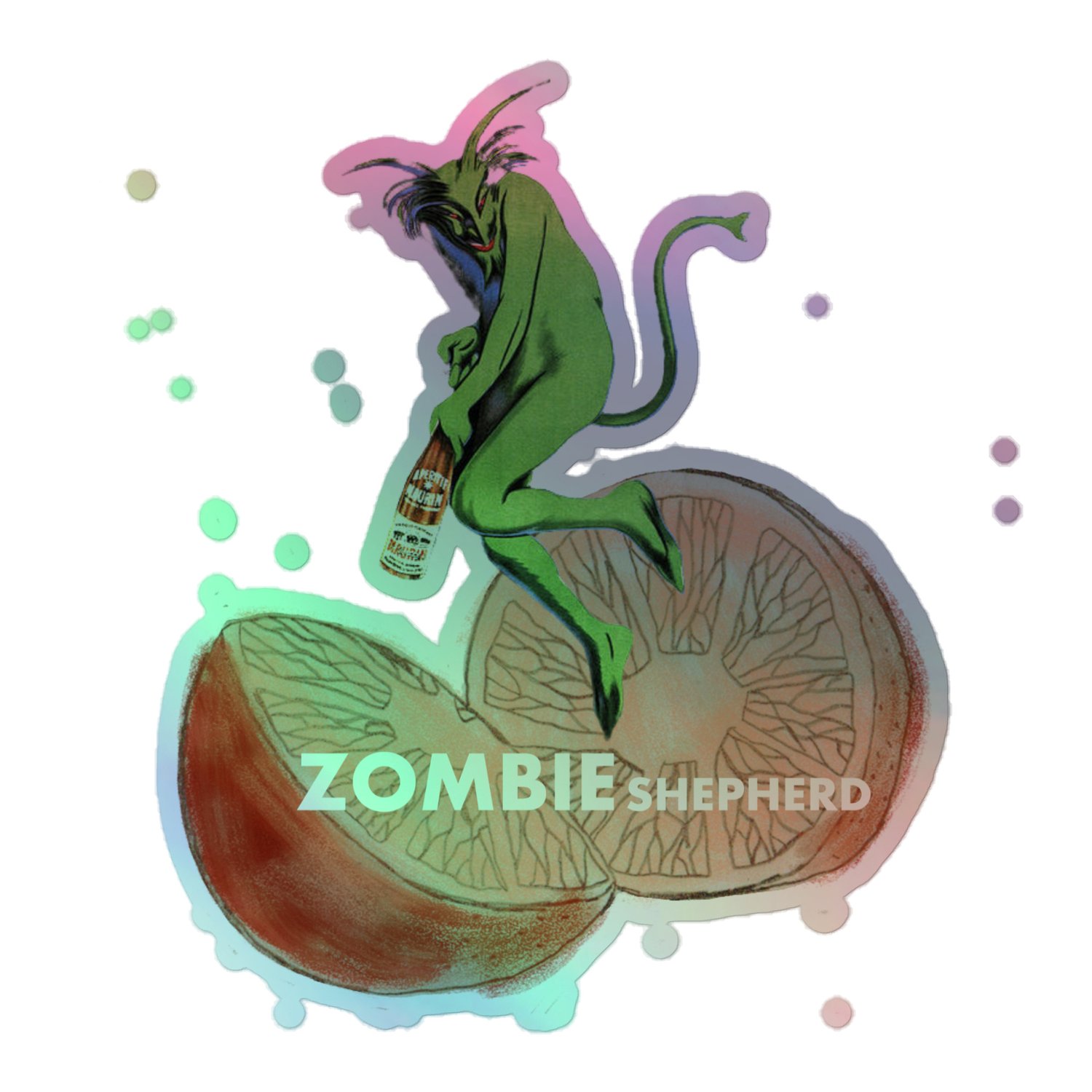 Image of Aperitif Zombie Shepherd Holographic stickers