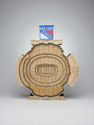 Image of Custom Hockey Rink Replica, Wood, All Teams Available, Custom Gift for Hockey Lovers