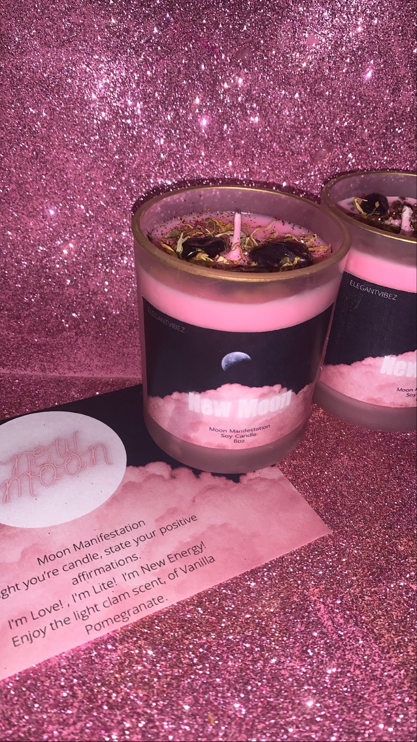 Image of New Moon” manifestation  candle (low stock)