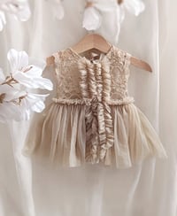 Image 1 of Baby girl photoshoot outfit | Mia | 0-3 months | beige